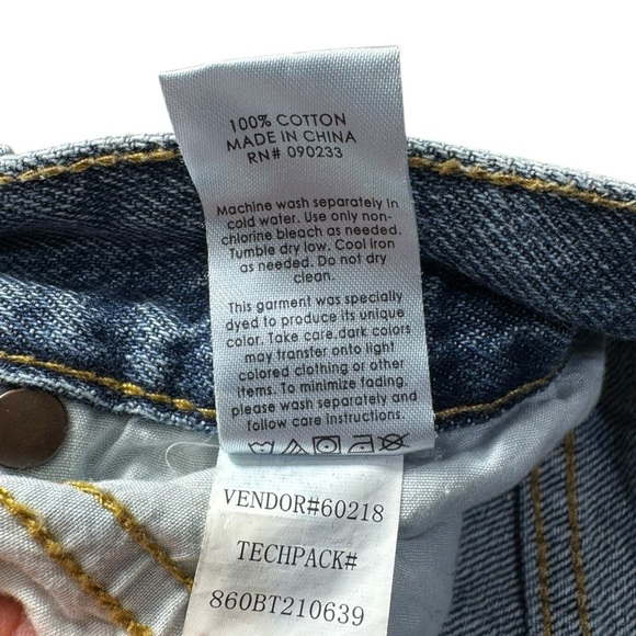 PacSun High Rise Straight Leg Denim Jeans Button Fly Distressed womens size 27 - Picture 14 of 15